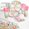 145-Piece Oh Deer Baby Shower Decorations for Girl with Party Plates, Napkins, Cups, Cutlery, Tablecloth (Serves 24)